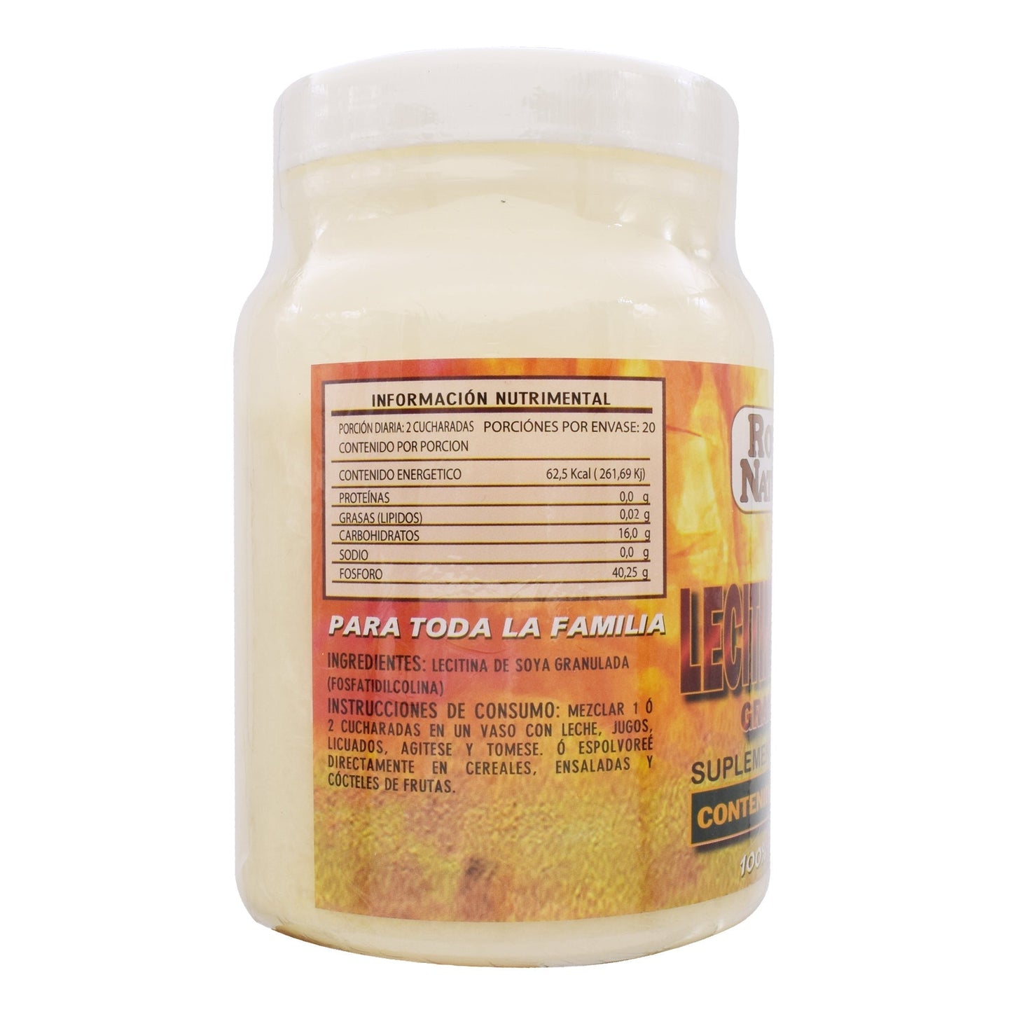 Lecitina De Soya Granulada 250 G (ROYALTY NATURAL)