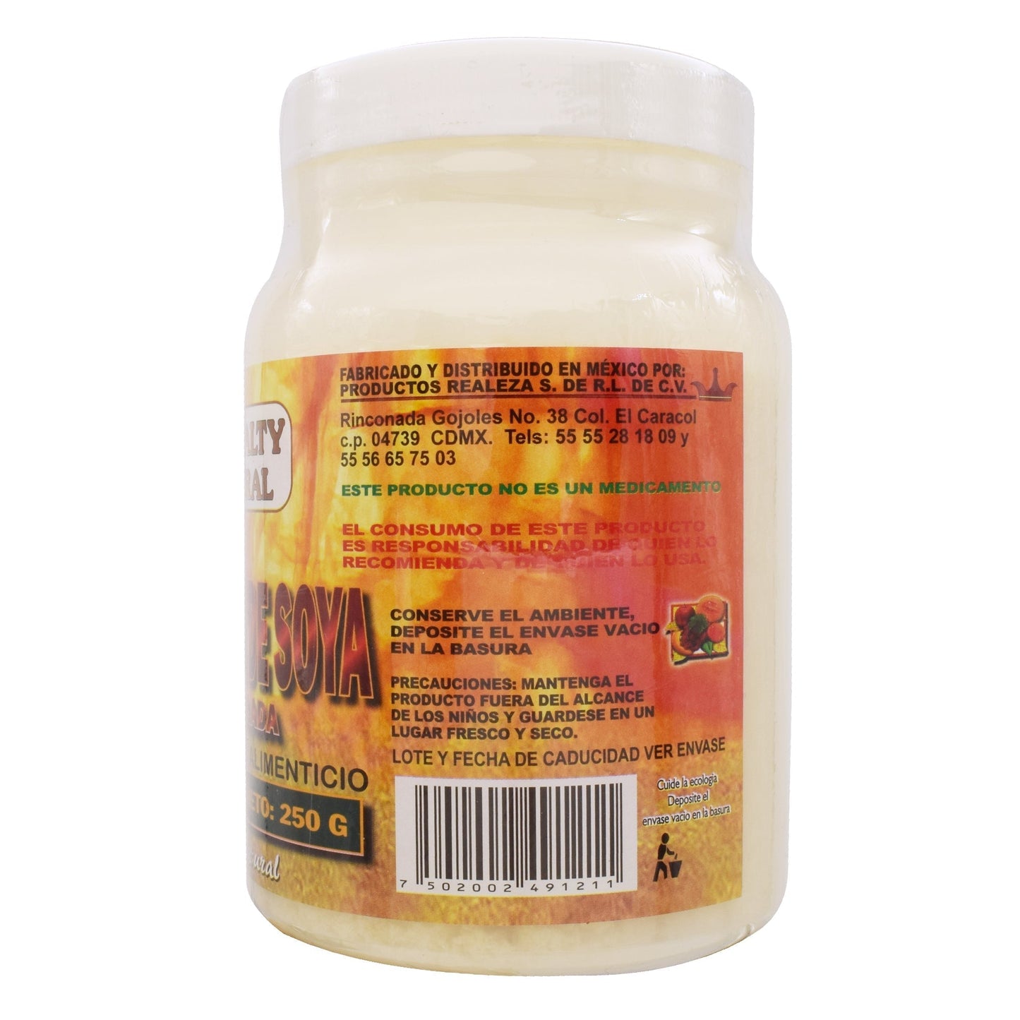 Lecitina De Soya Granulada 250 G (ROYALTY NATURAL)