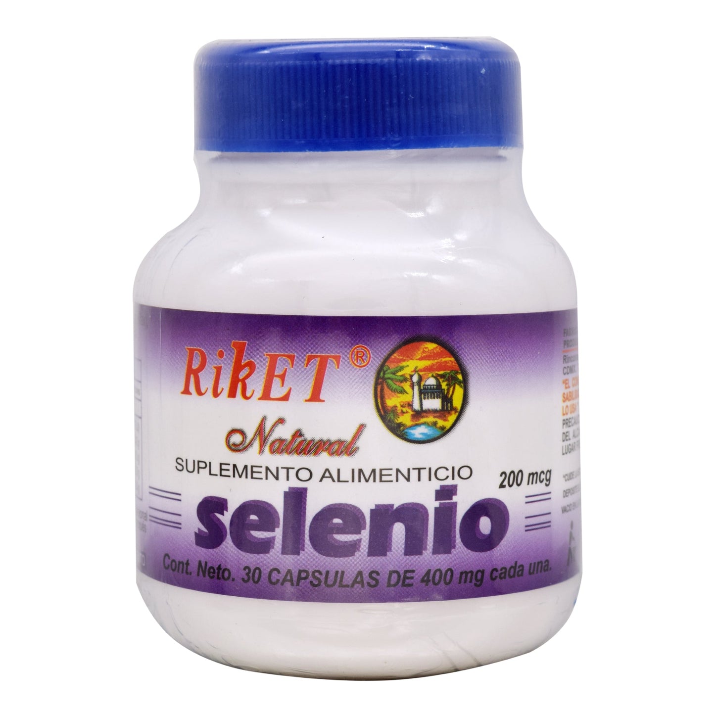Selenio 30 Cápsulas (RIKET NATURAL)