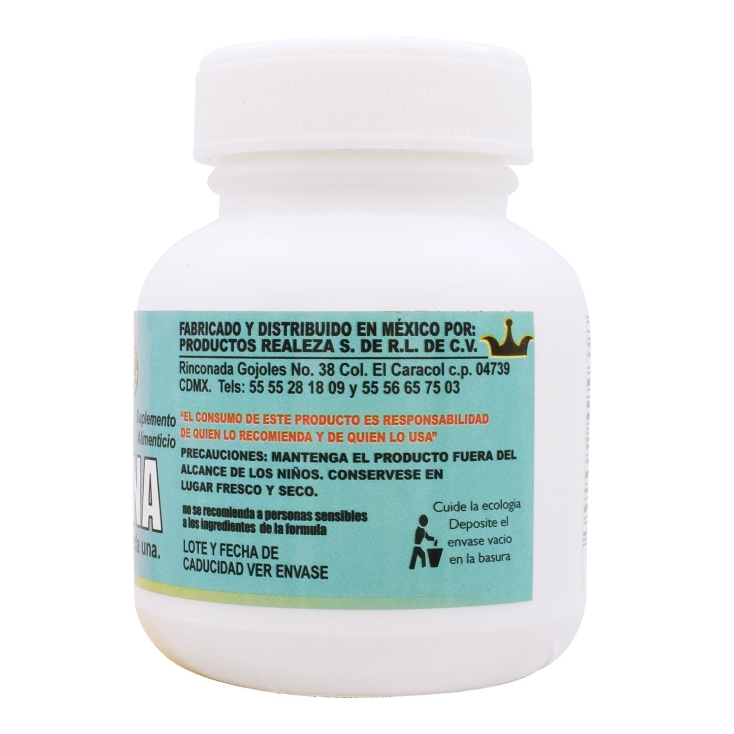 Vitamina B2 Riboflavina 100 Miligramos 30 Cápsulas (RIKET NATURAL)