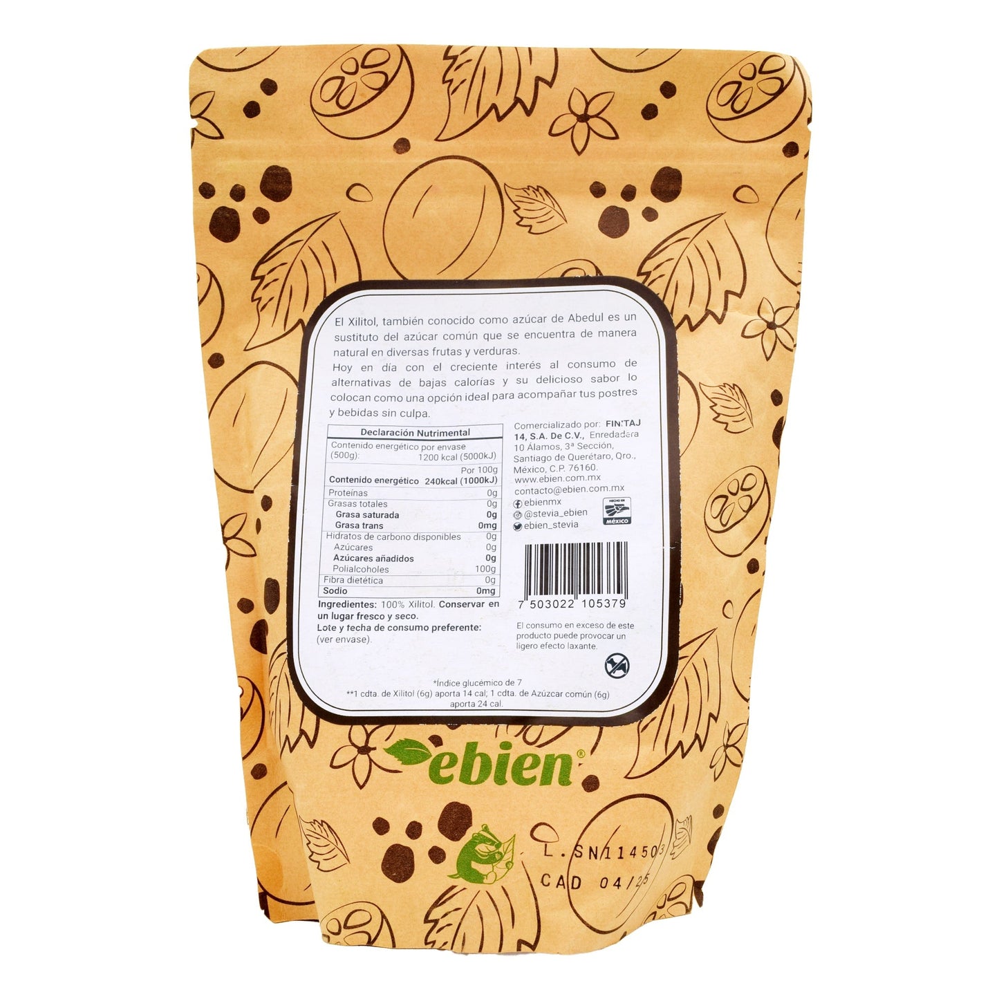 Xilitol 500 G (EBIEN)