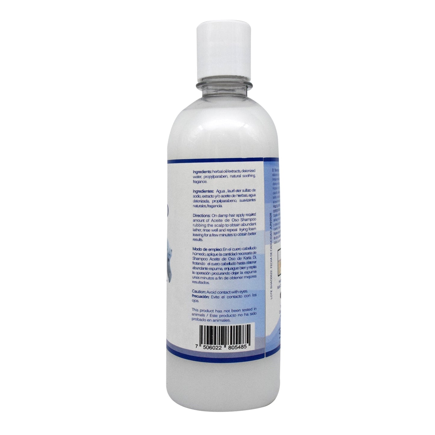Shampoo Aceite De Oso 500 Mililitros (CUARZO)