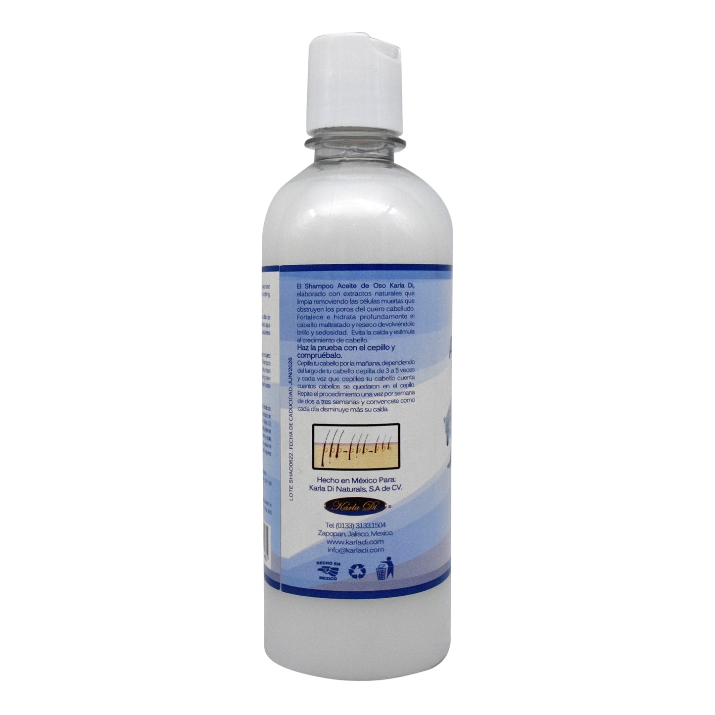 Shampoo Aceite De Oso 500 Mililitros (CUARZO)