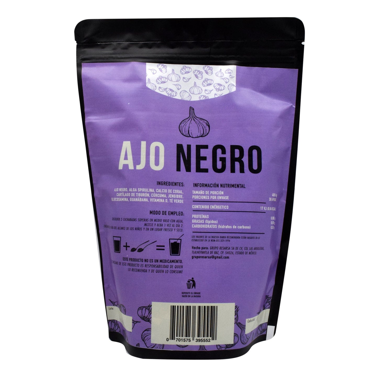 Ajo Negro 400 G (RESARSA)