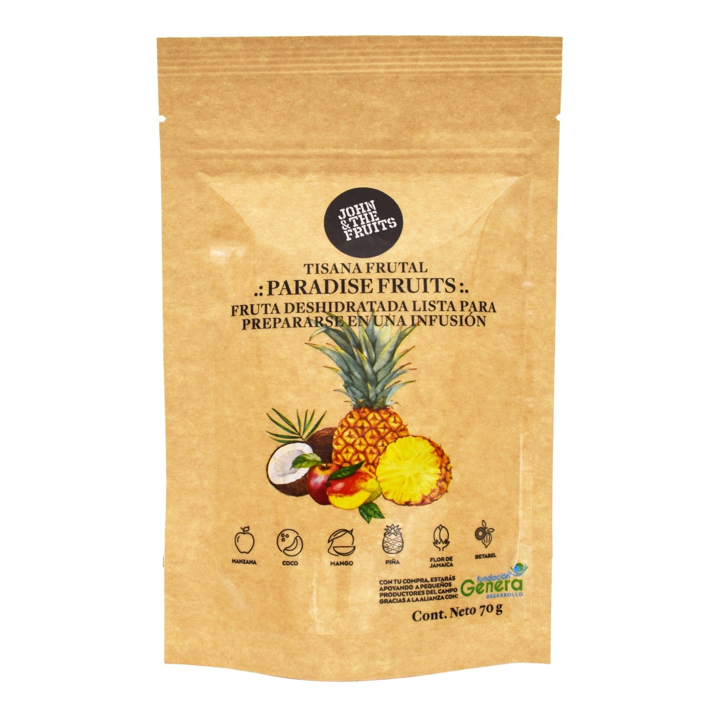 Tisana Paradise Fruits 70 G (JOHN AND THE FRUITS)