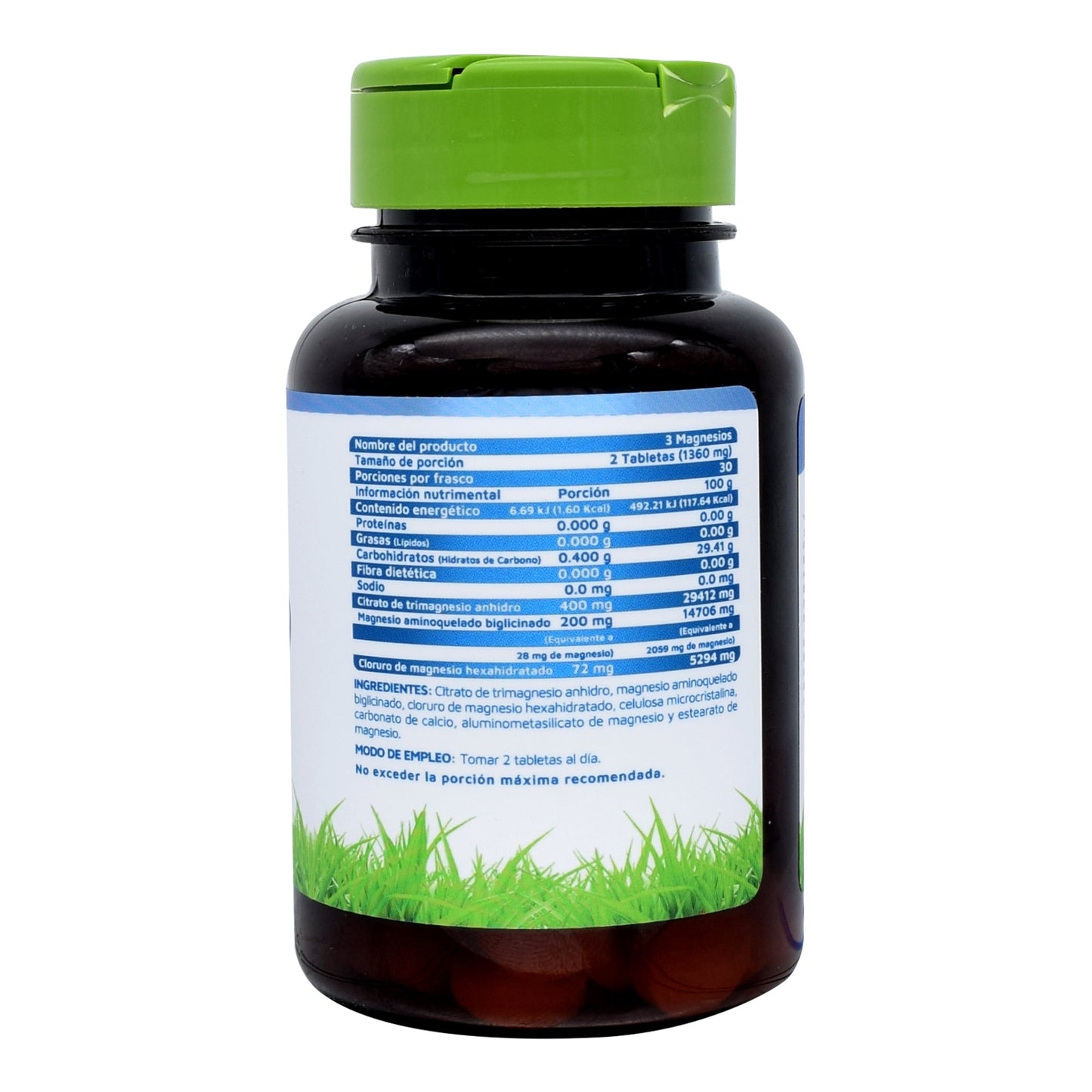 3 Magnesios 60 Tabletas (VIDANAT/VITAMINAS)