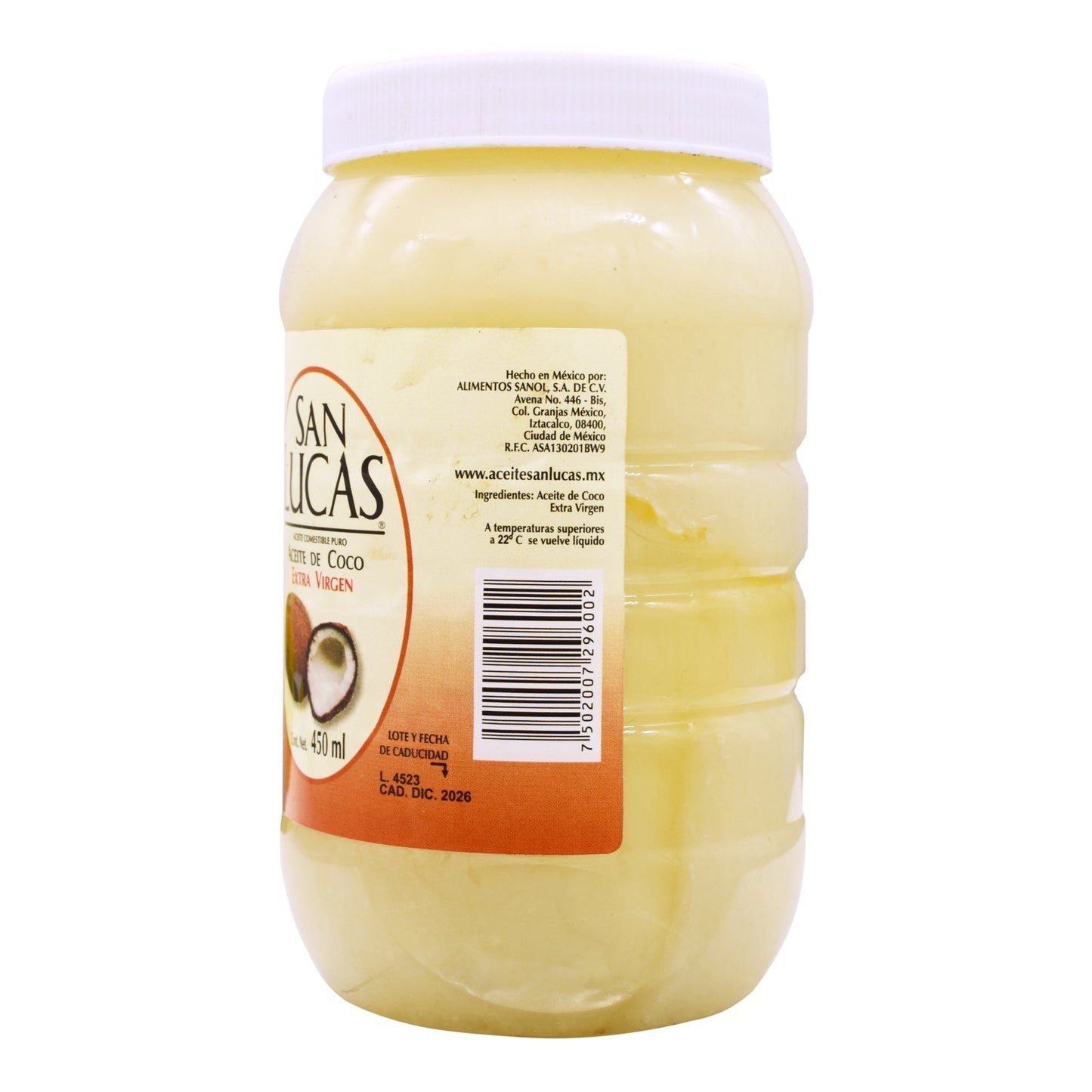 Aceite De Coco 450 Mililitros (NB FOODS)