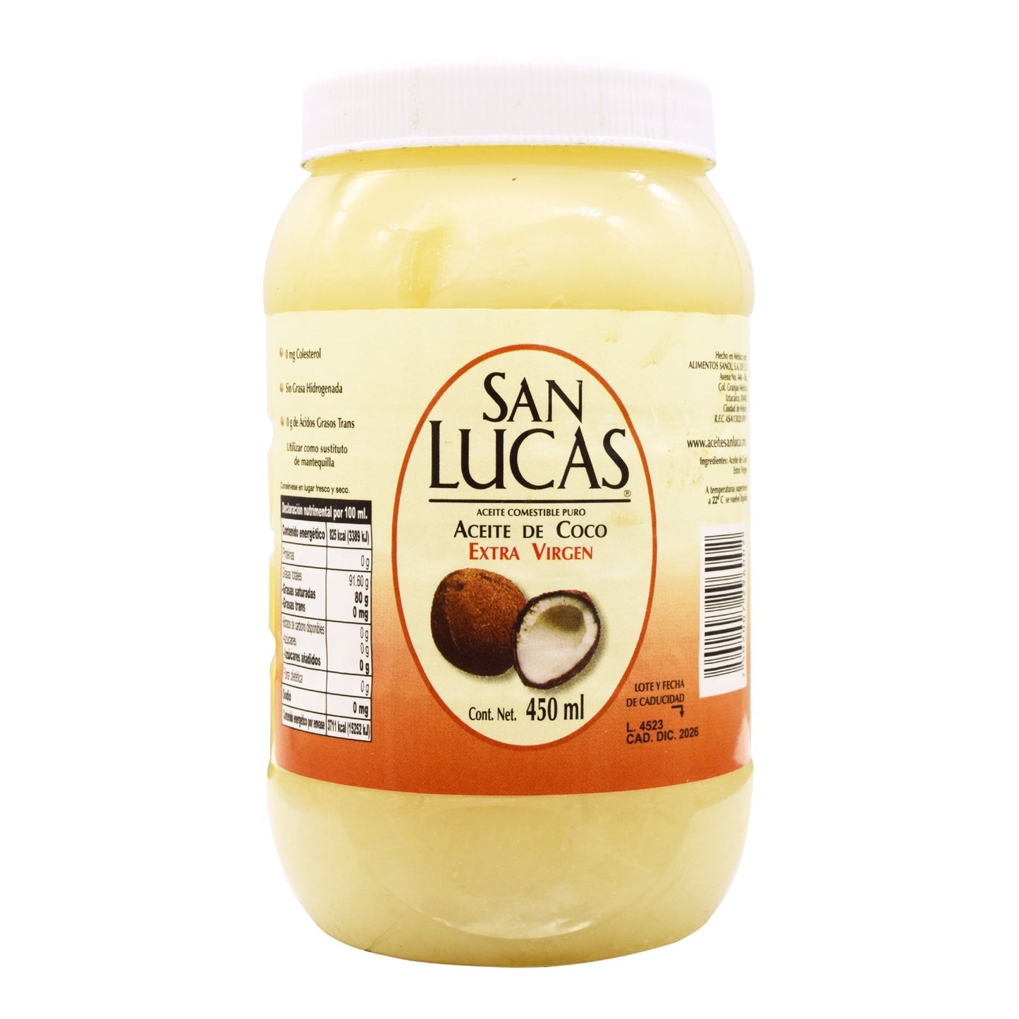 Aceite De Coco 450 Mililitros (NB FOODS)