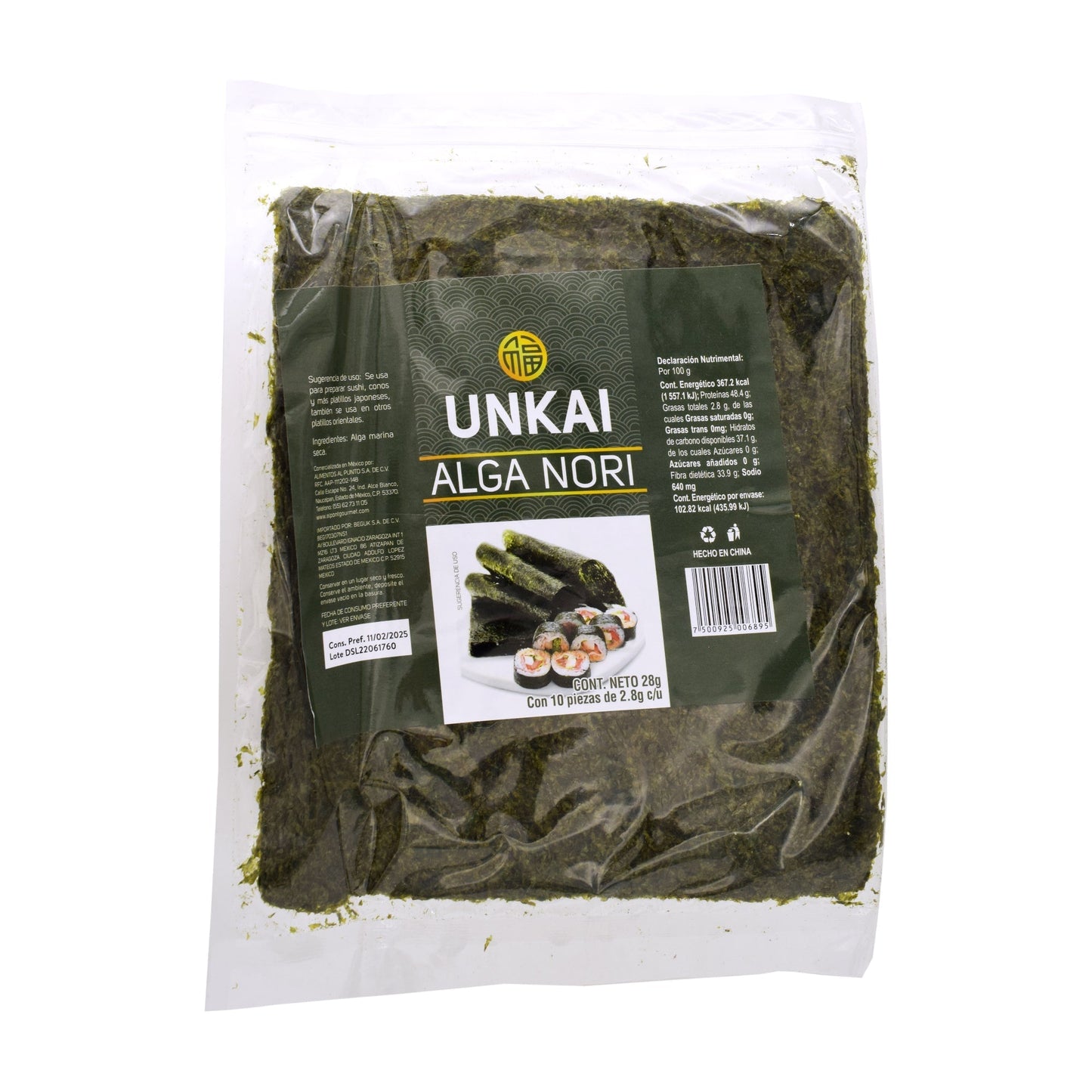 Alga Nori 10 Pz (UNKAI)