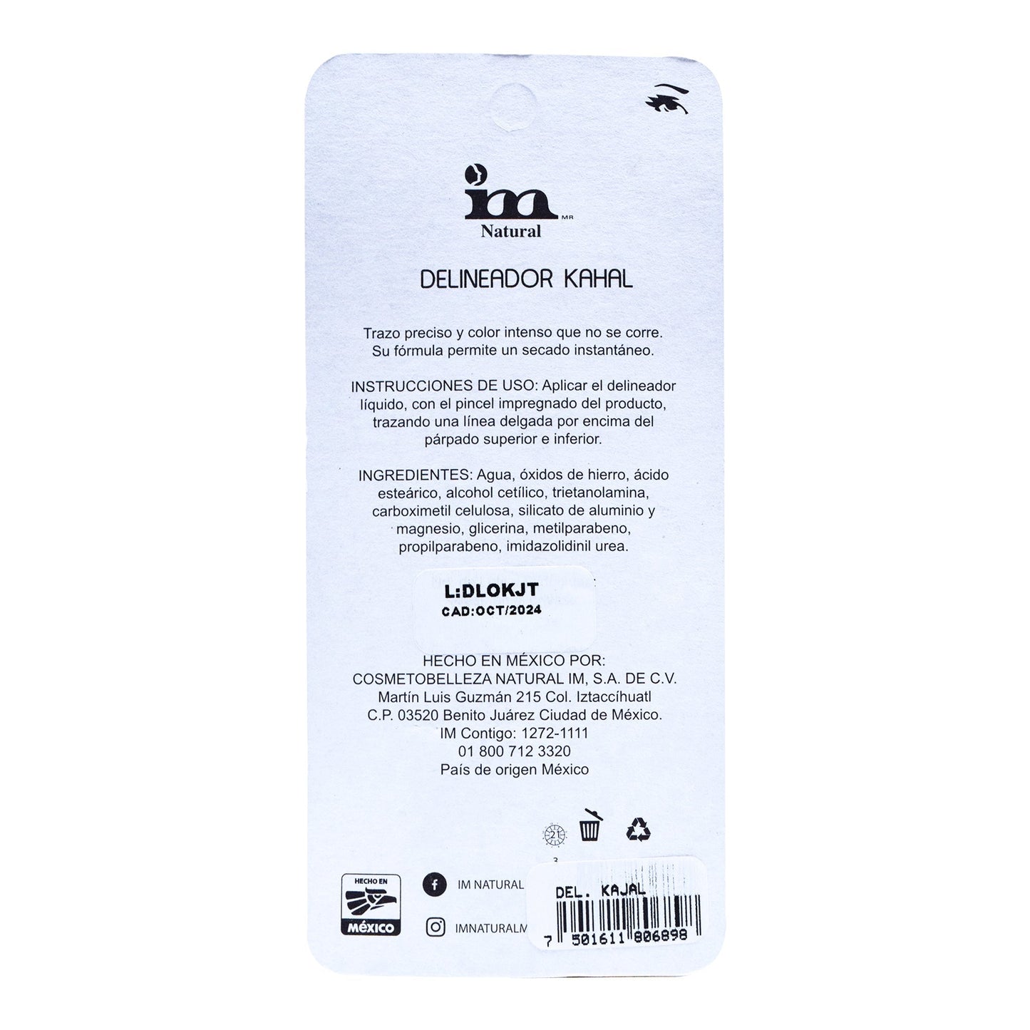 Delineador Kajal Blister 6 G (IM)