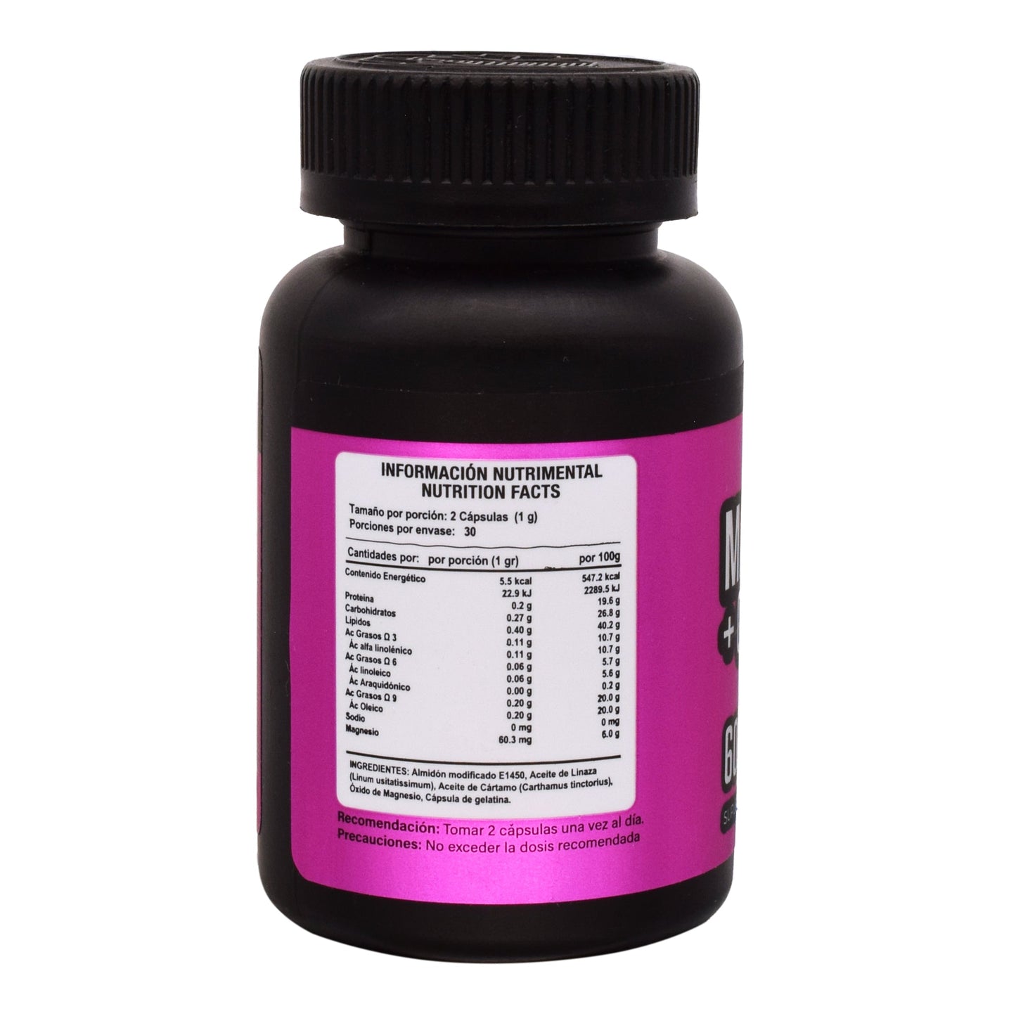 Magnesio + Omega 3-6-9 60 Cápsulas AMZ – Músculos, corazón y salud mental