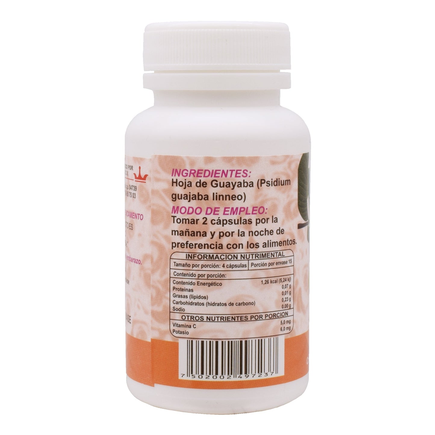 Hoja De Guayaba 60 Cápsulas (ROYALTY NATURAL)