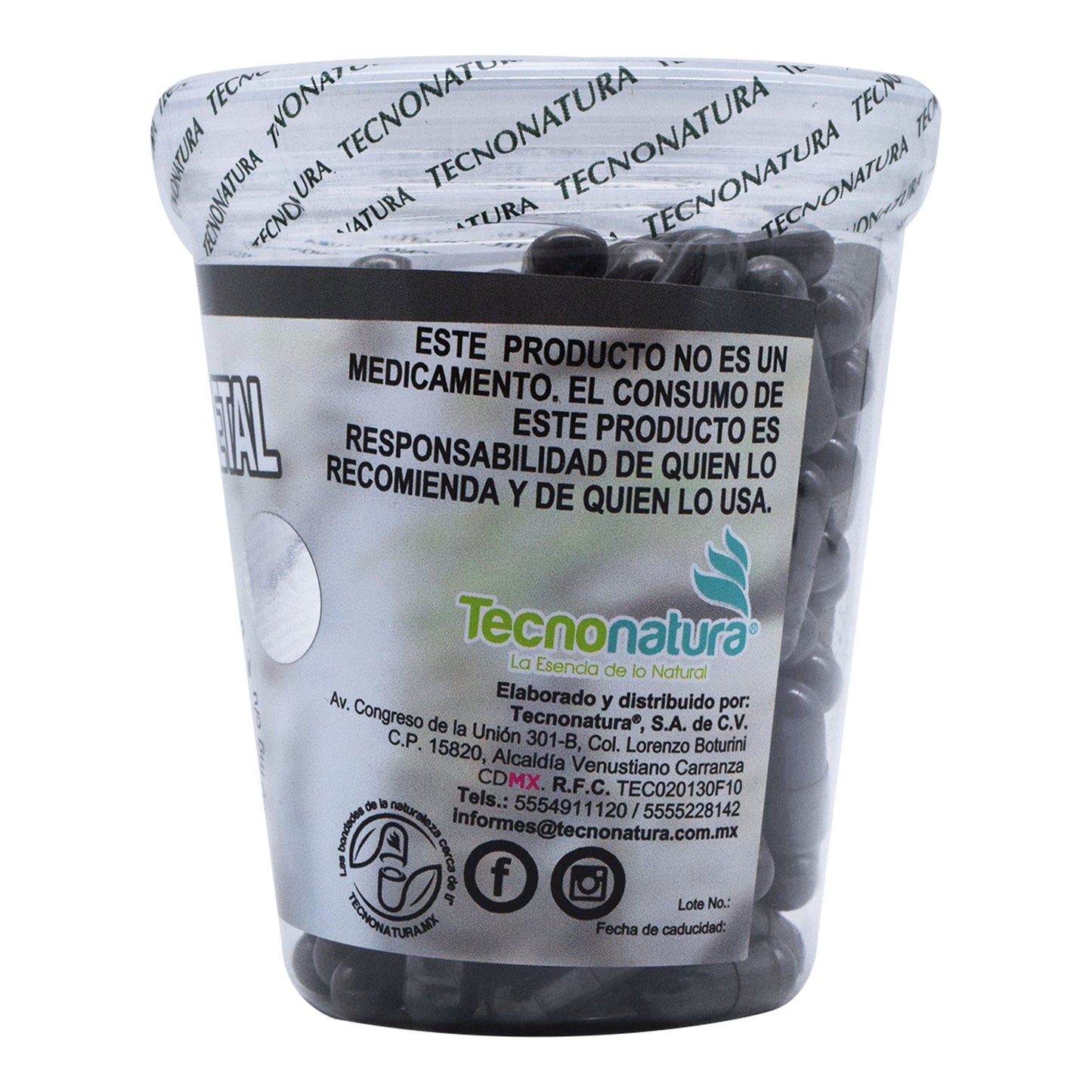 Carbon Vegetal 150 Cápsulas (TECNONATURA)