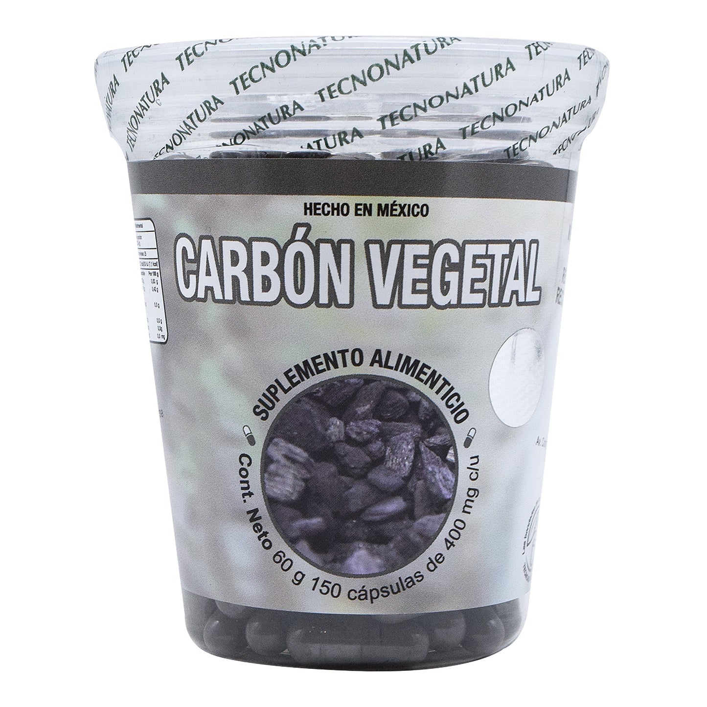 Carbon Vegetal 150 Cápsulas (TECNONATURA)