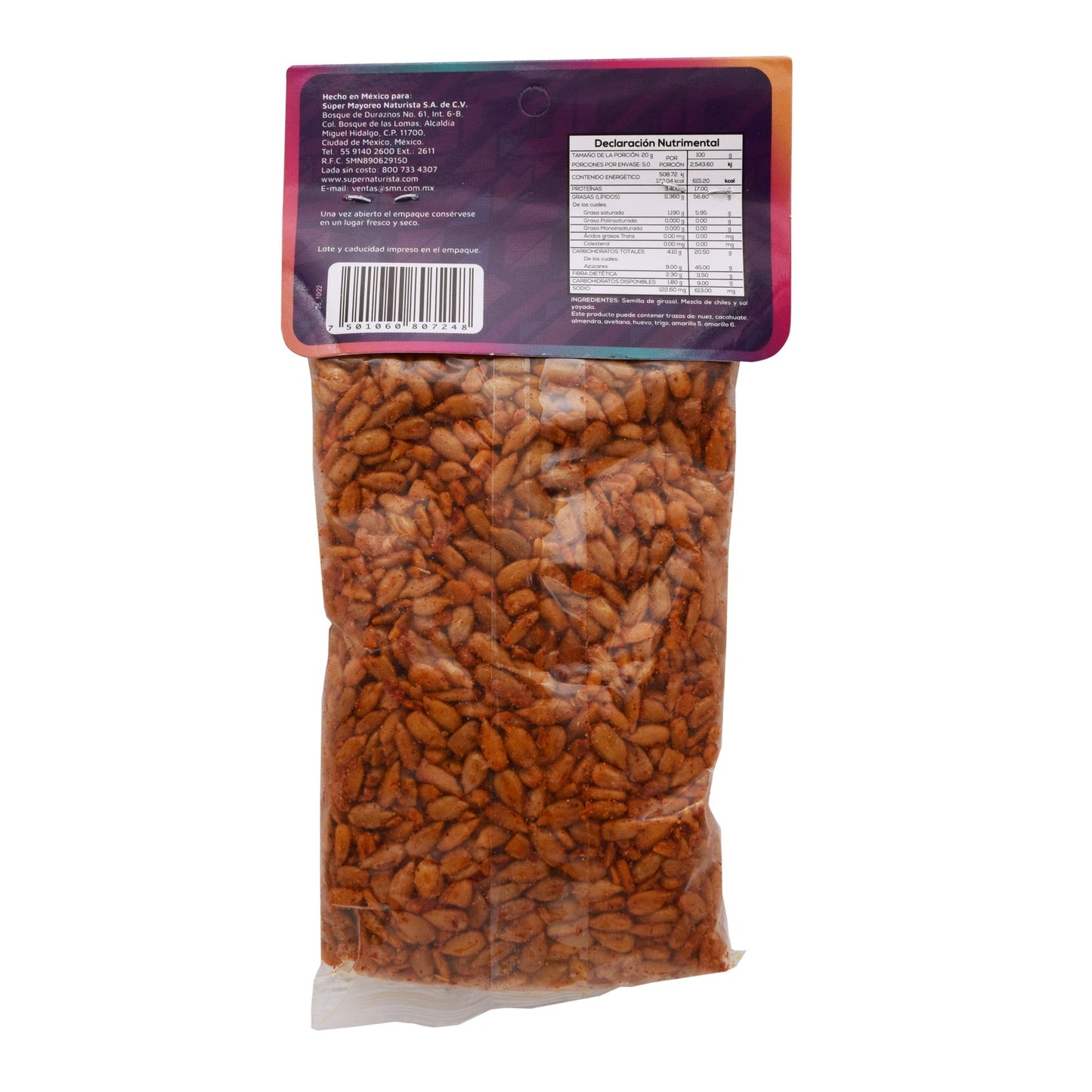 Semilla De Girasol Con Chile 100 G (KUKUL NAT)