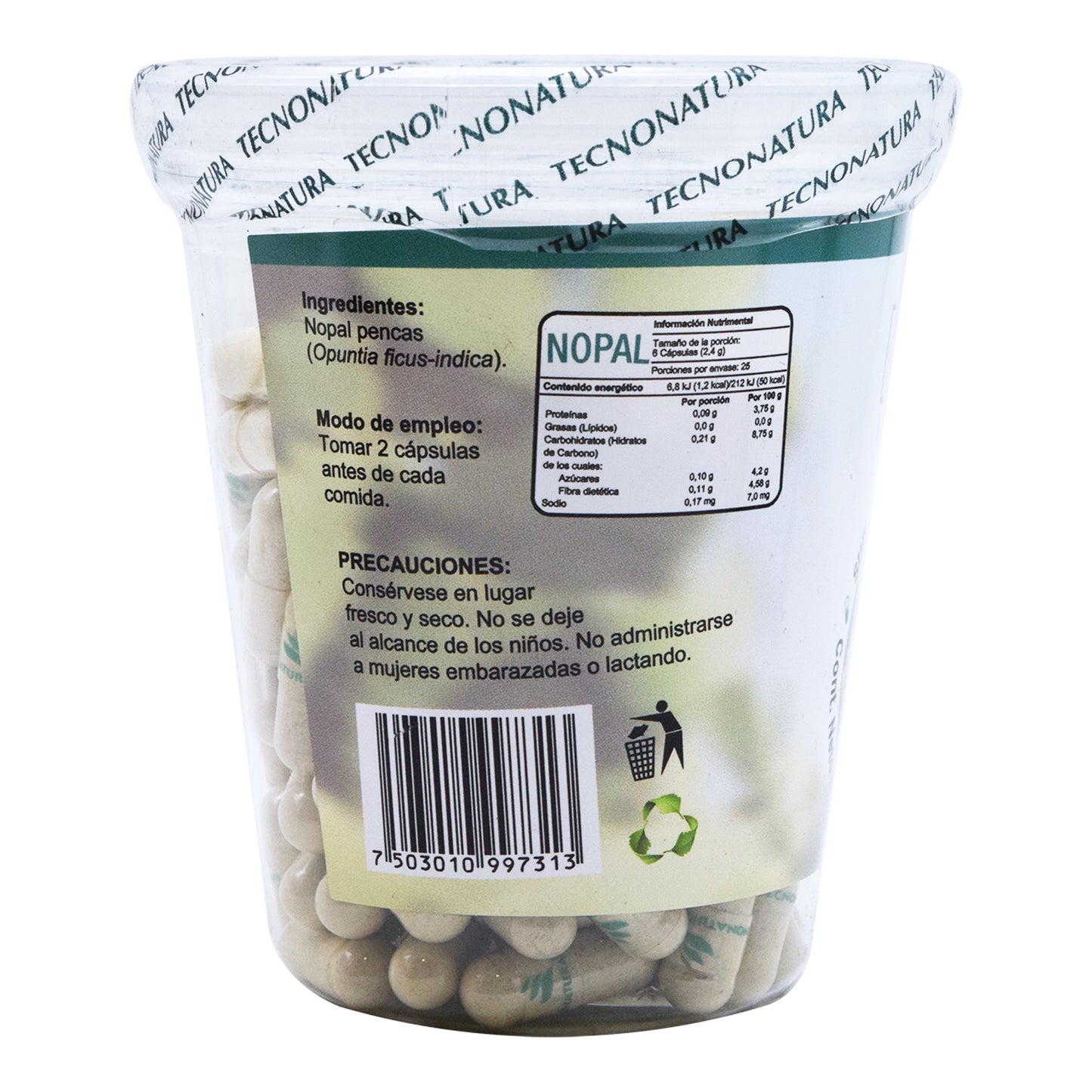 Nopal 150 Cápsulas (TECNONATURA)