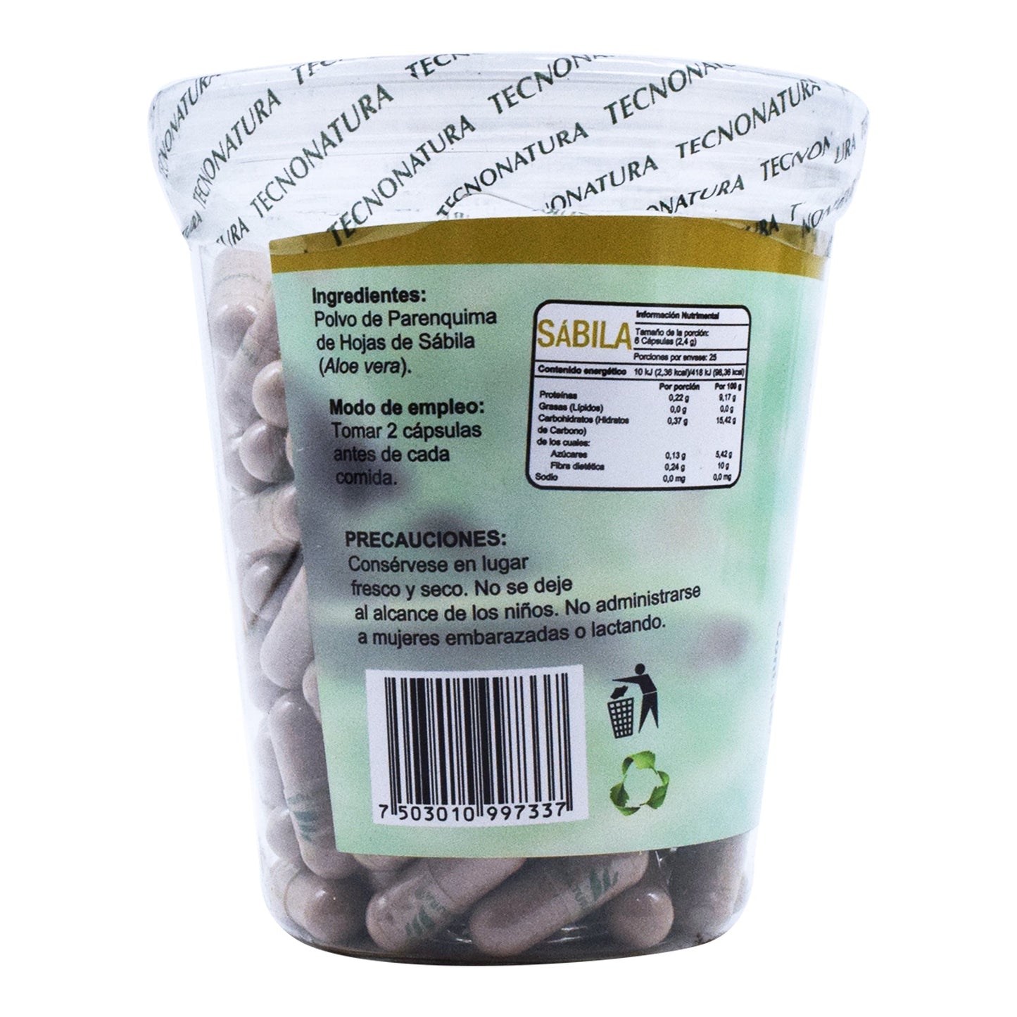 Sabila 150 Cápsulas (TECNONATURA)