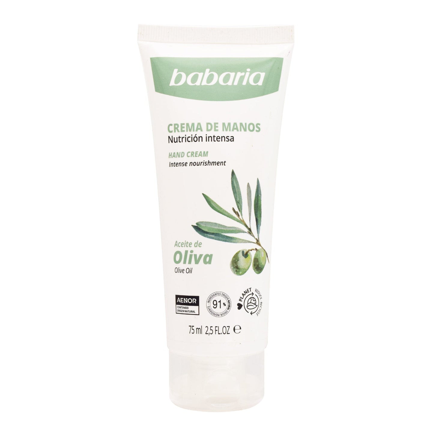 Crema Para Manos Aceite De Oliva 75 Mililitros (BABARIA)