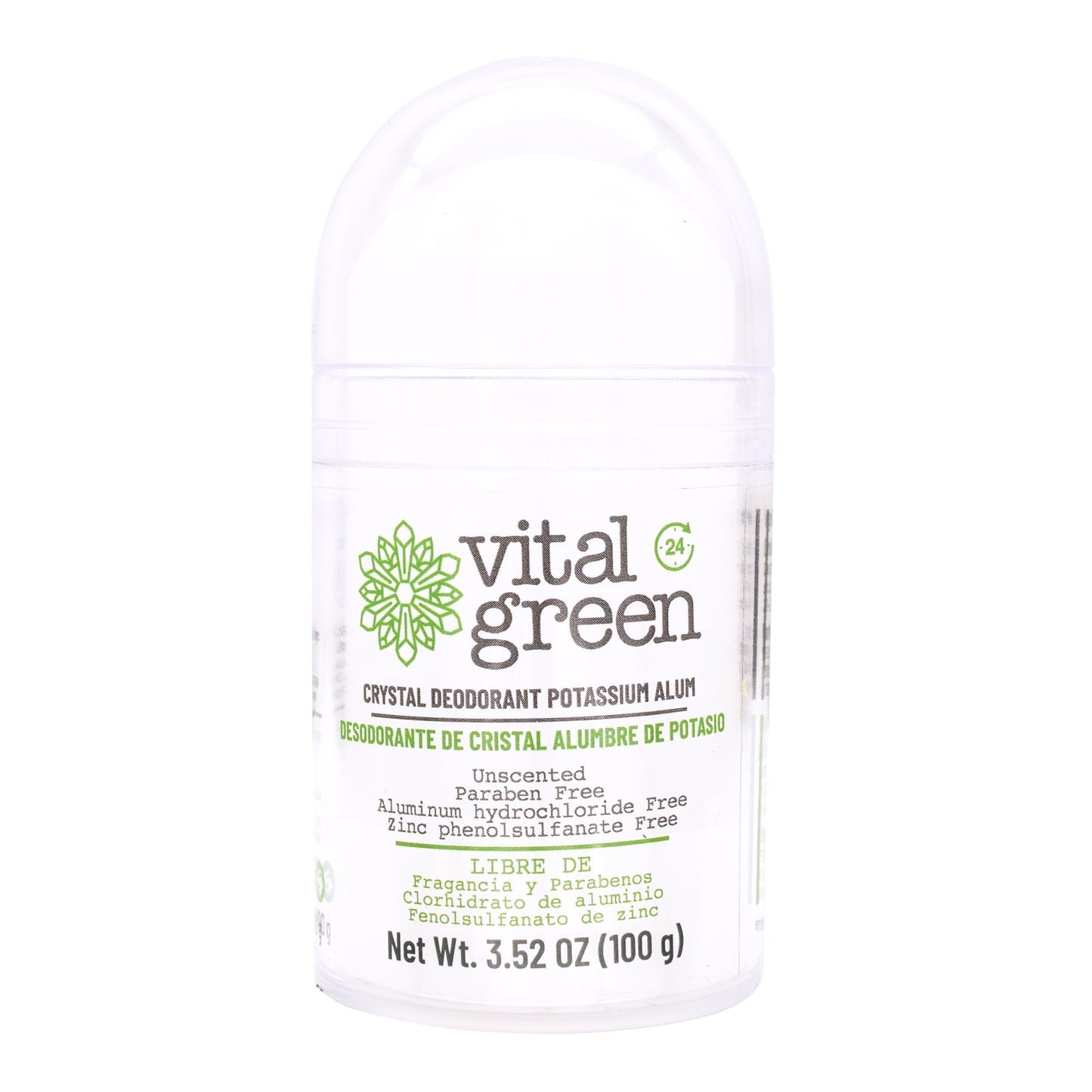 Desodorante Cristal 100 G (VITAL GREEN)
