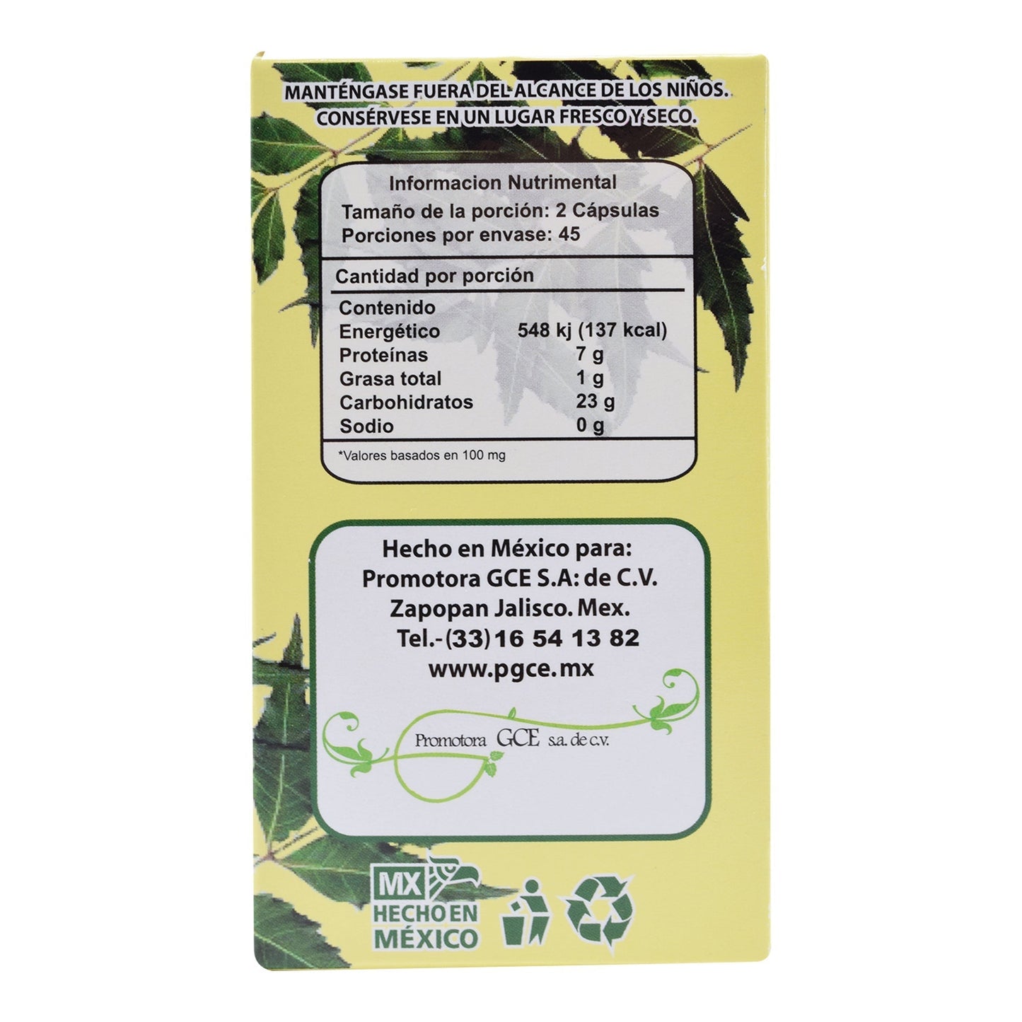 Neem 90 Cápsulas (GCE HEALTH & BEAUTY)