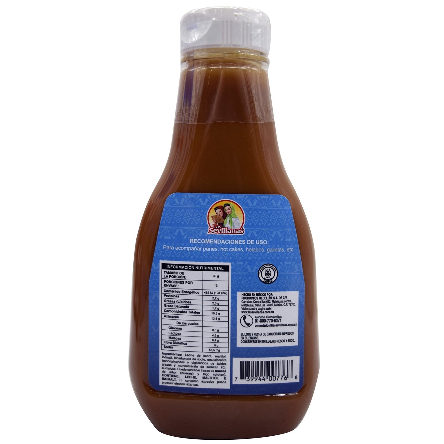 Cajeta De Leche De Cabra Sin Azucar 360 G (LAS SEVILLANAS)