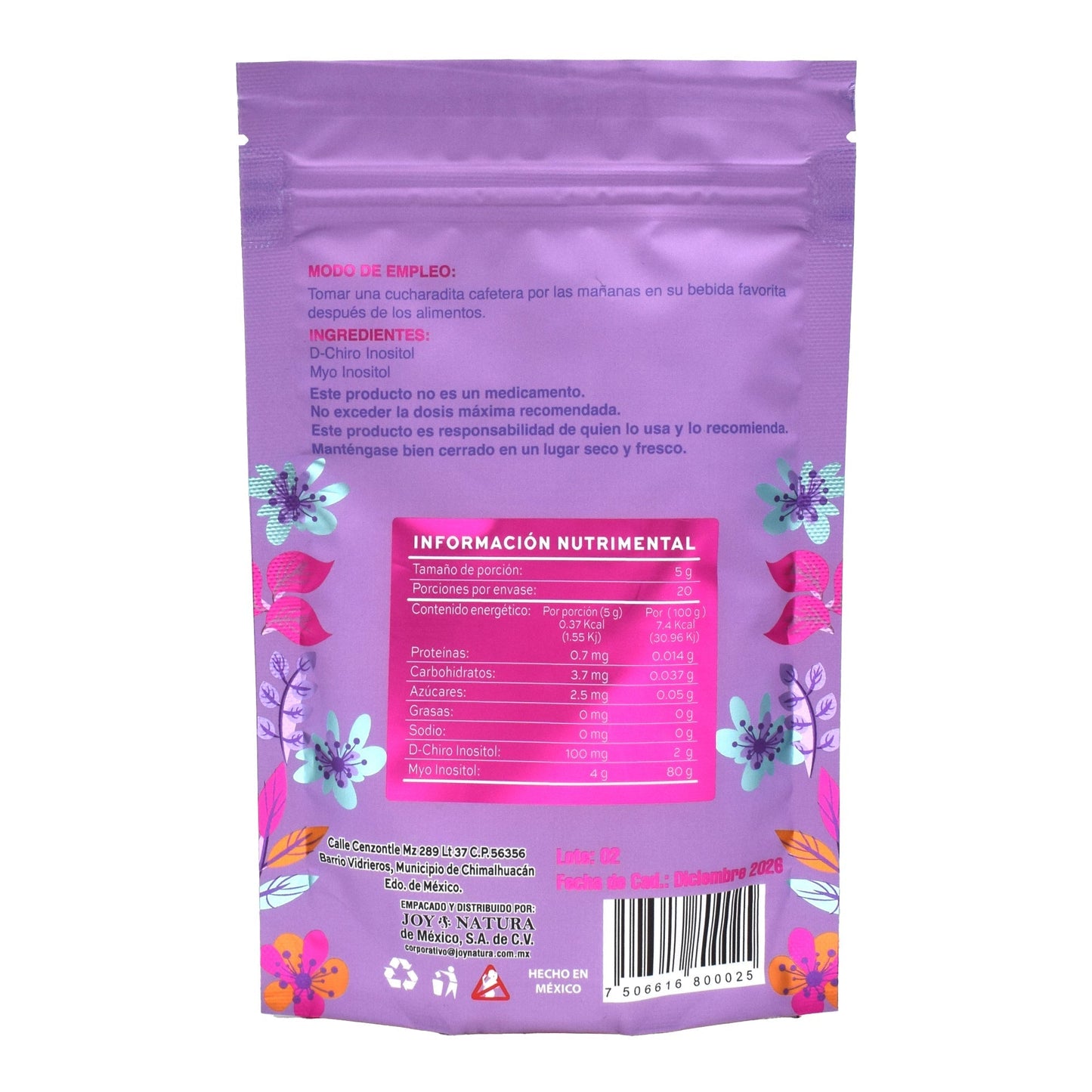 Myo D Chiro Inositol For Her 100 G (JOY NATURA)