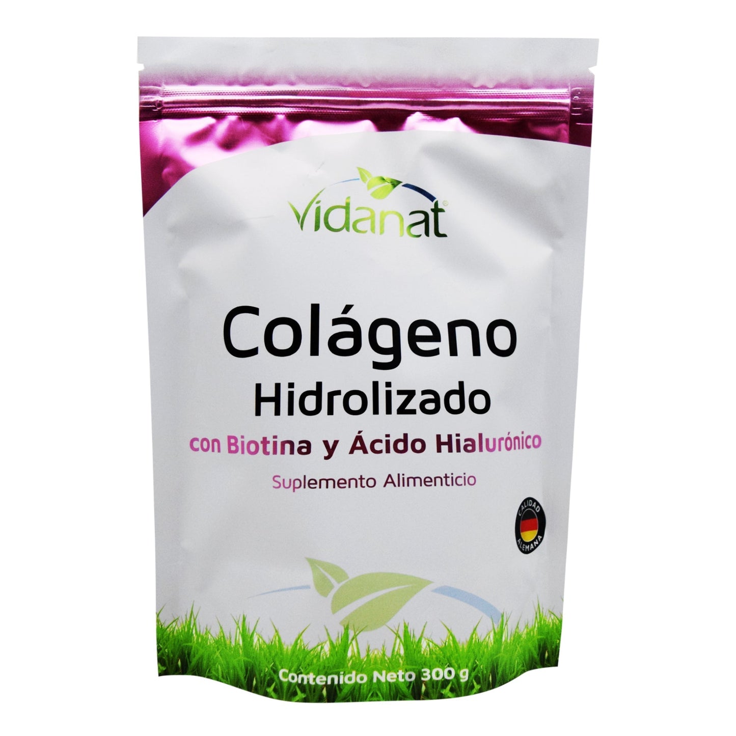 Colageno Hidrolizado Puro Con Biotina Y Acido Hialuronico 300 G (VIDANAT/VITAMINAS)