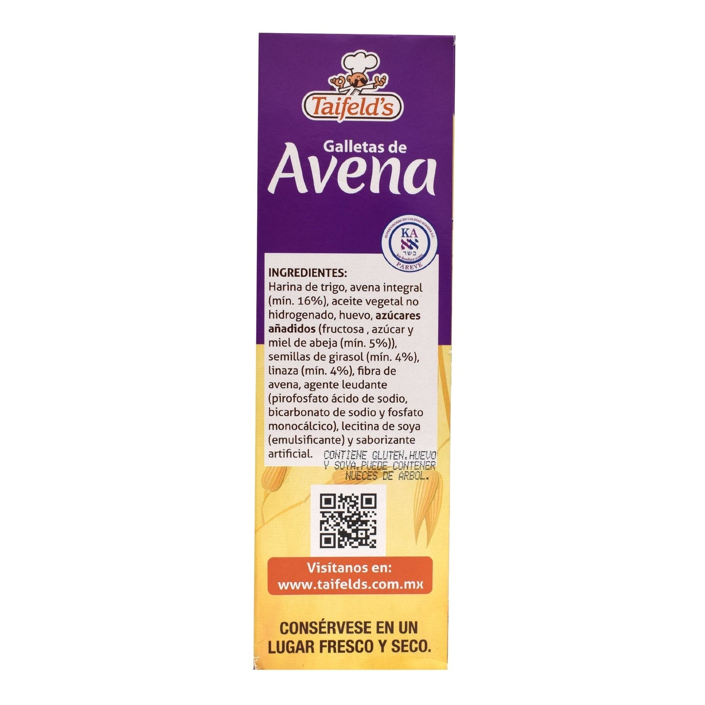 Galletas De Avena 250 G (TAIFELDS)