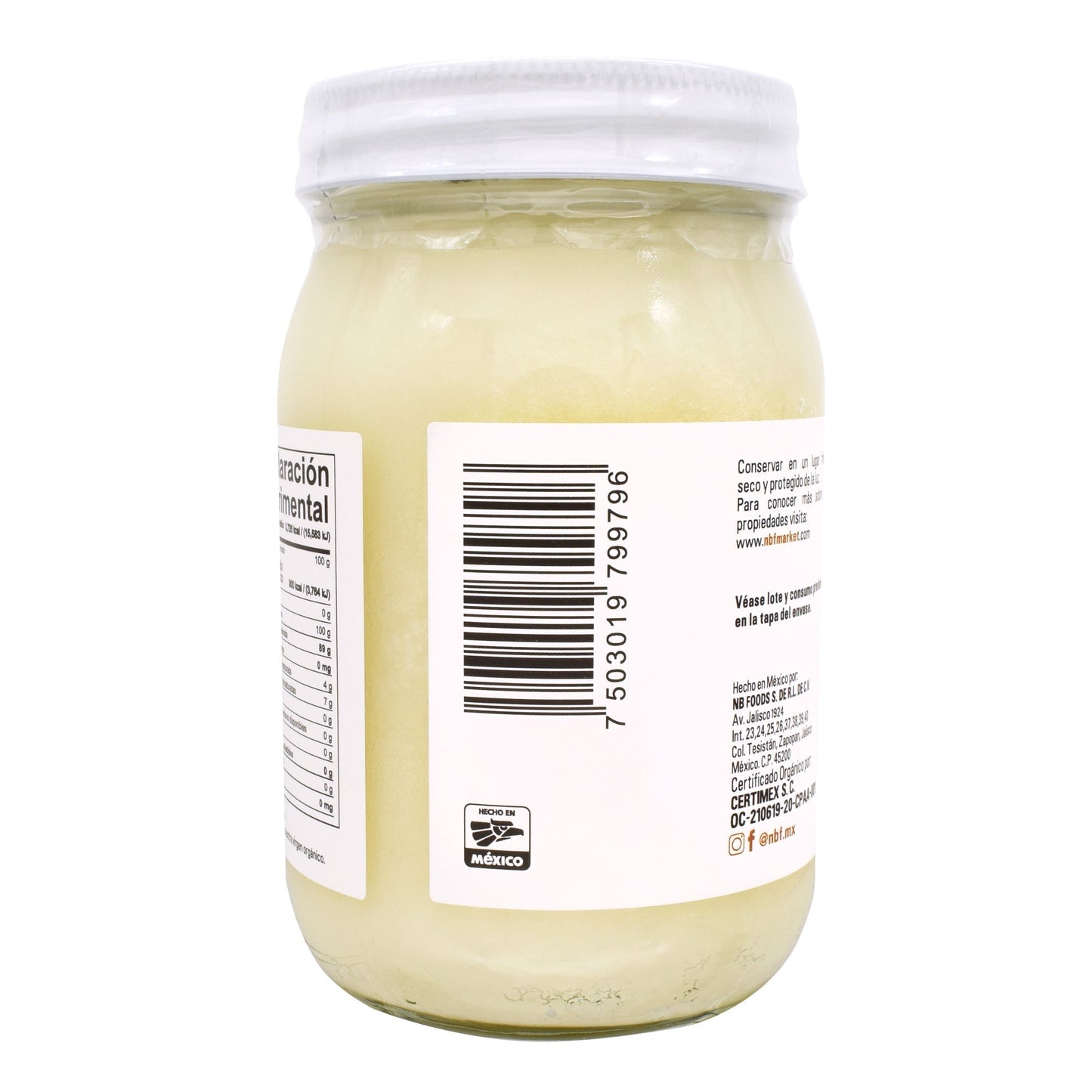 Aceite De Coco 450 Mililitros (NB FOODS)