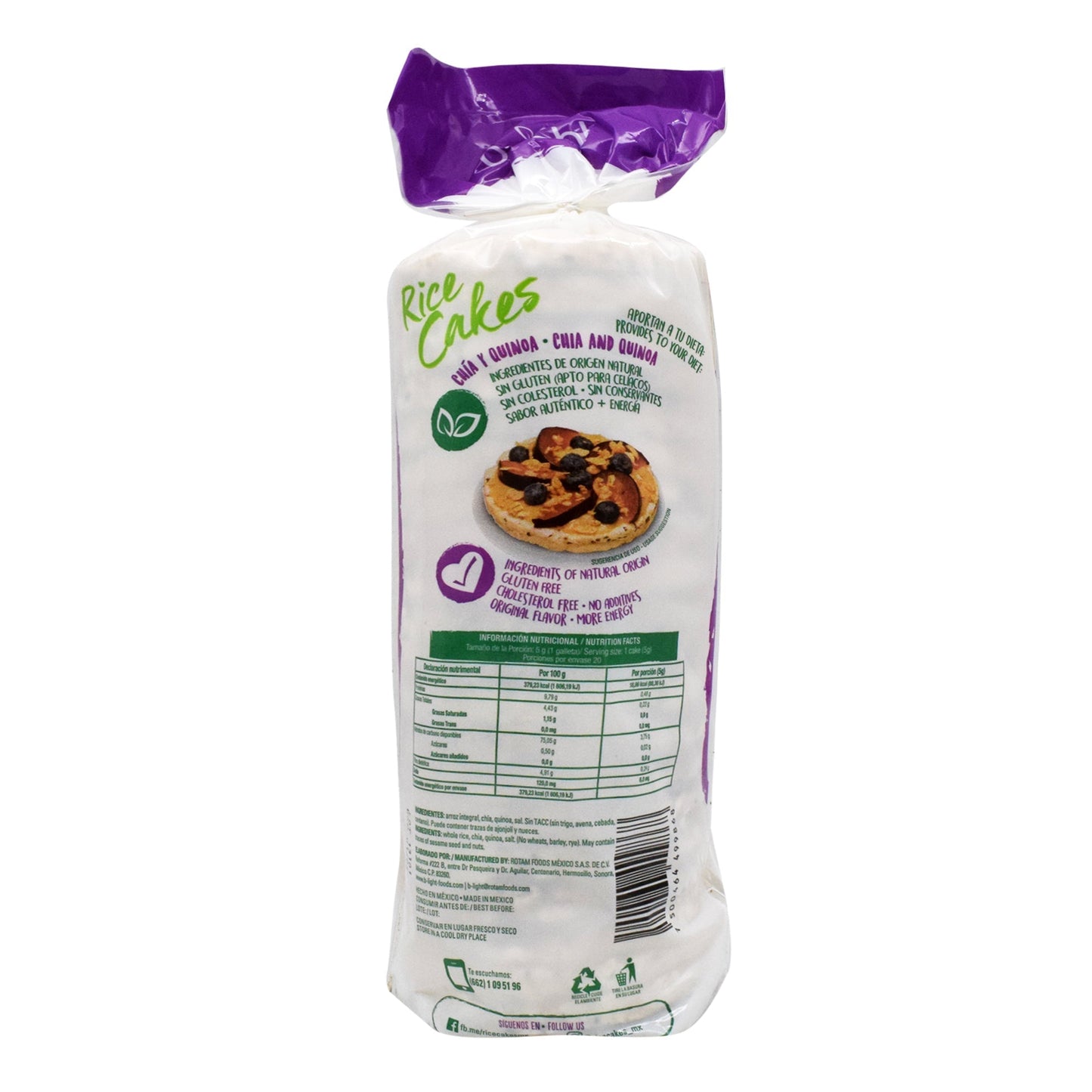 Galleta De Arroz Sab Chia Y Quinoa 100 G (B LIGHT)