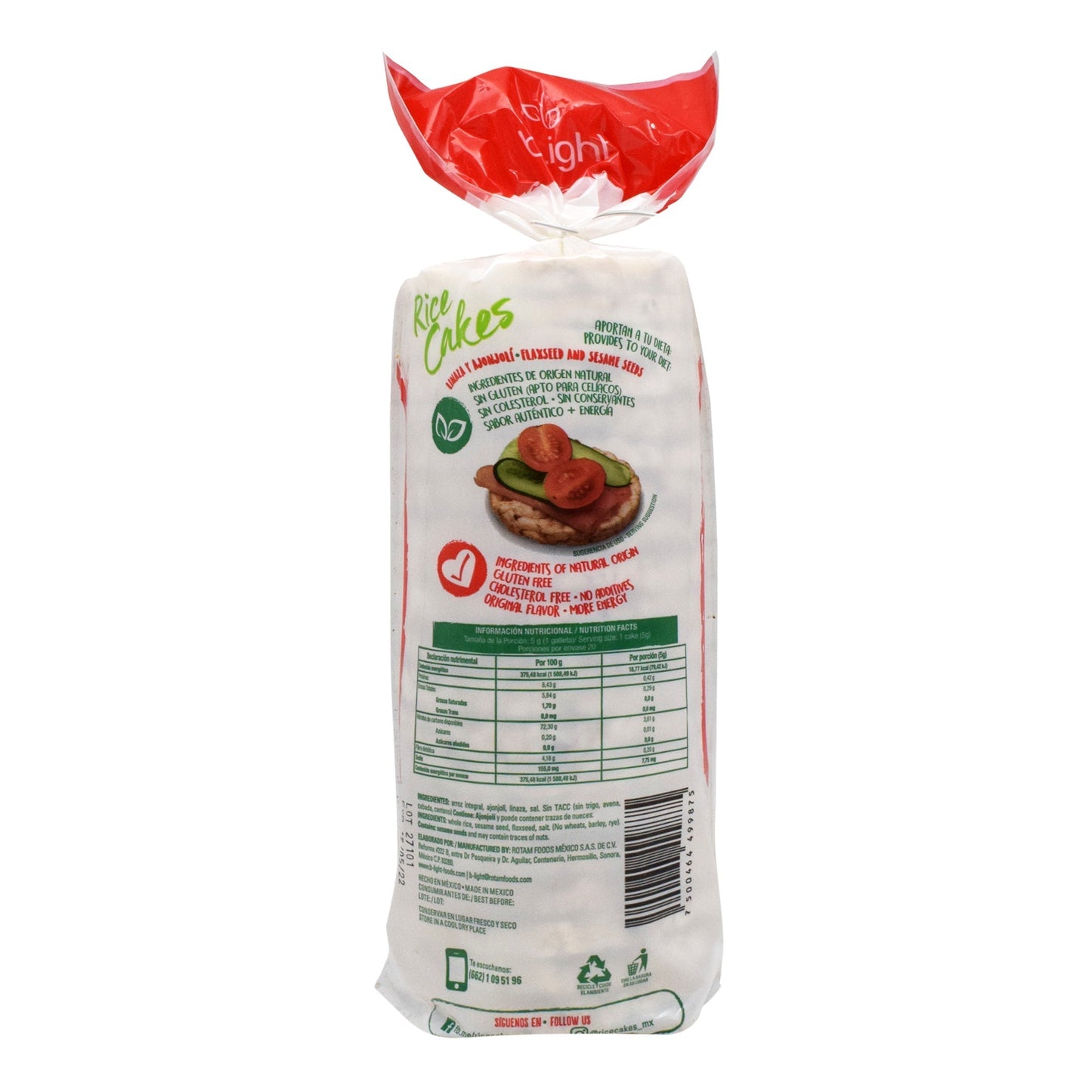 Galleta De Arroz Sab Linaza Y Ajonjoli 100 G (B LIGHT)
