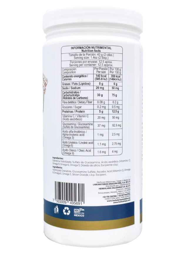 Grenetina Con Glucosamina 500 G