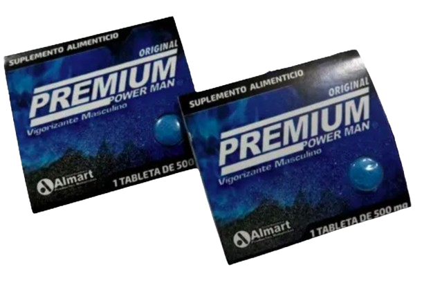Power Man Cartera Pastilla Azul C/1 Tabletas De 500mg vigorizante