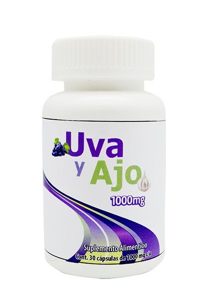 Uva Con Ajo 1000 Mg 30 Cap