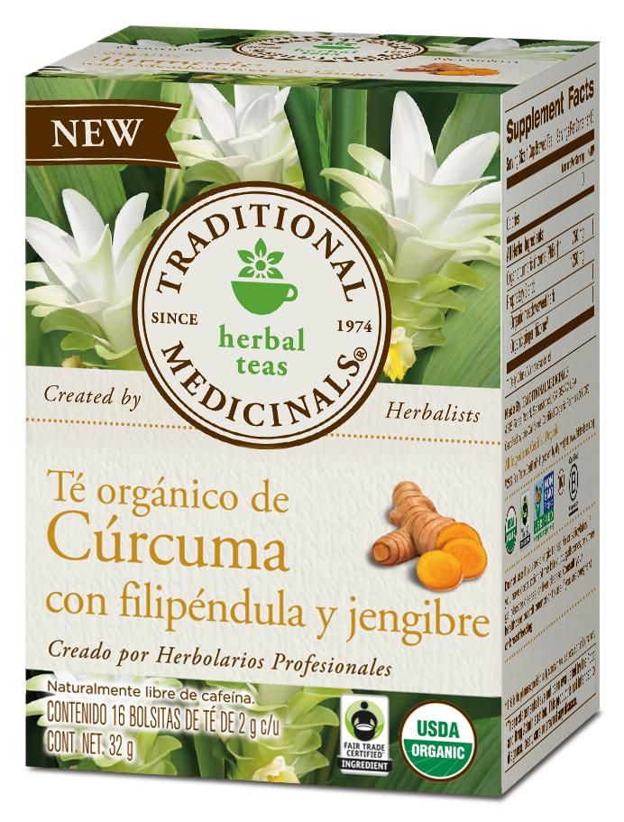 Te Organico De Curcuma Filipendula Y Jengibre 24 G