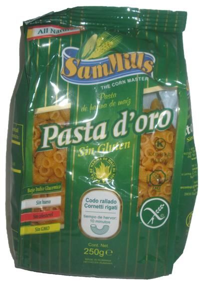Pasta Sin Gluten Codito Rallado 250 G