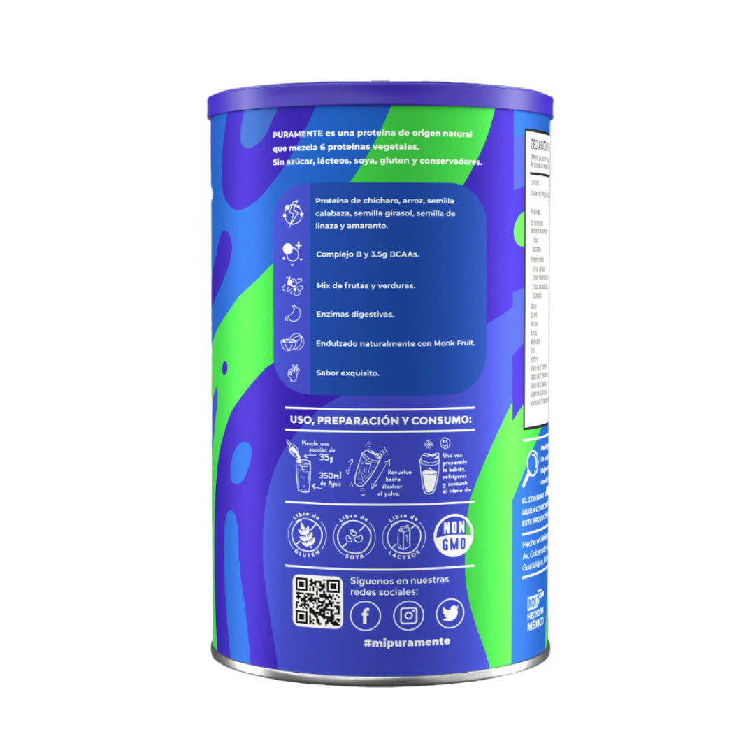 Proteína En Polvo 910g 100% Vegetal. Natural.+ Calidad