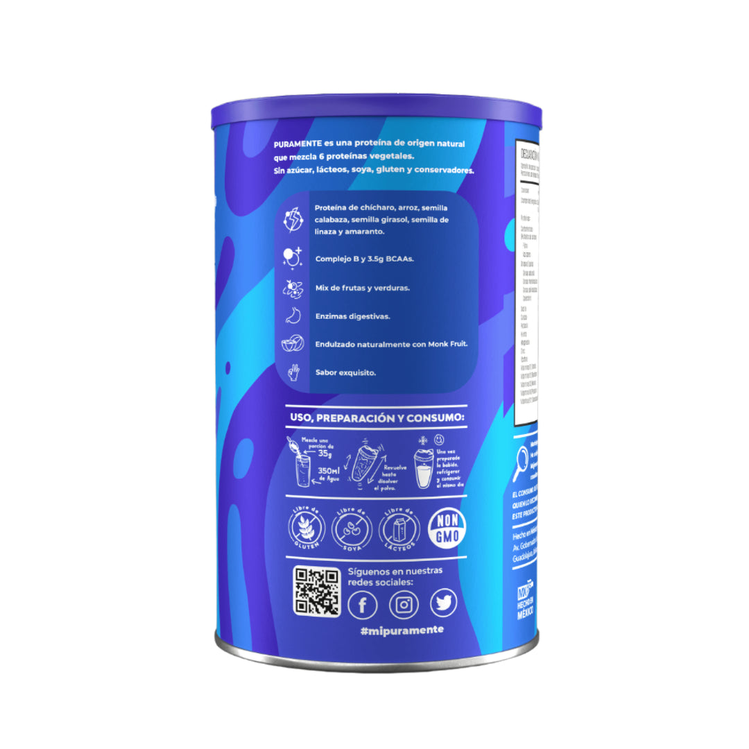 Proteína En Polvo 910g 100% Vegetal. Vainilla.+ Calidad