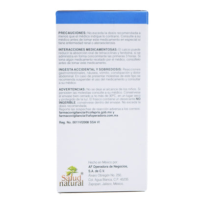 Calcio Caltron 600 Mas D 60 Tabletas (SALUD NATURAL)