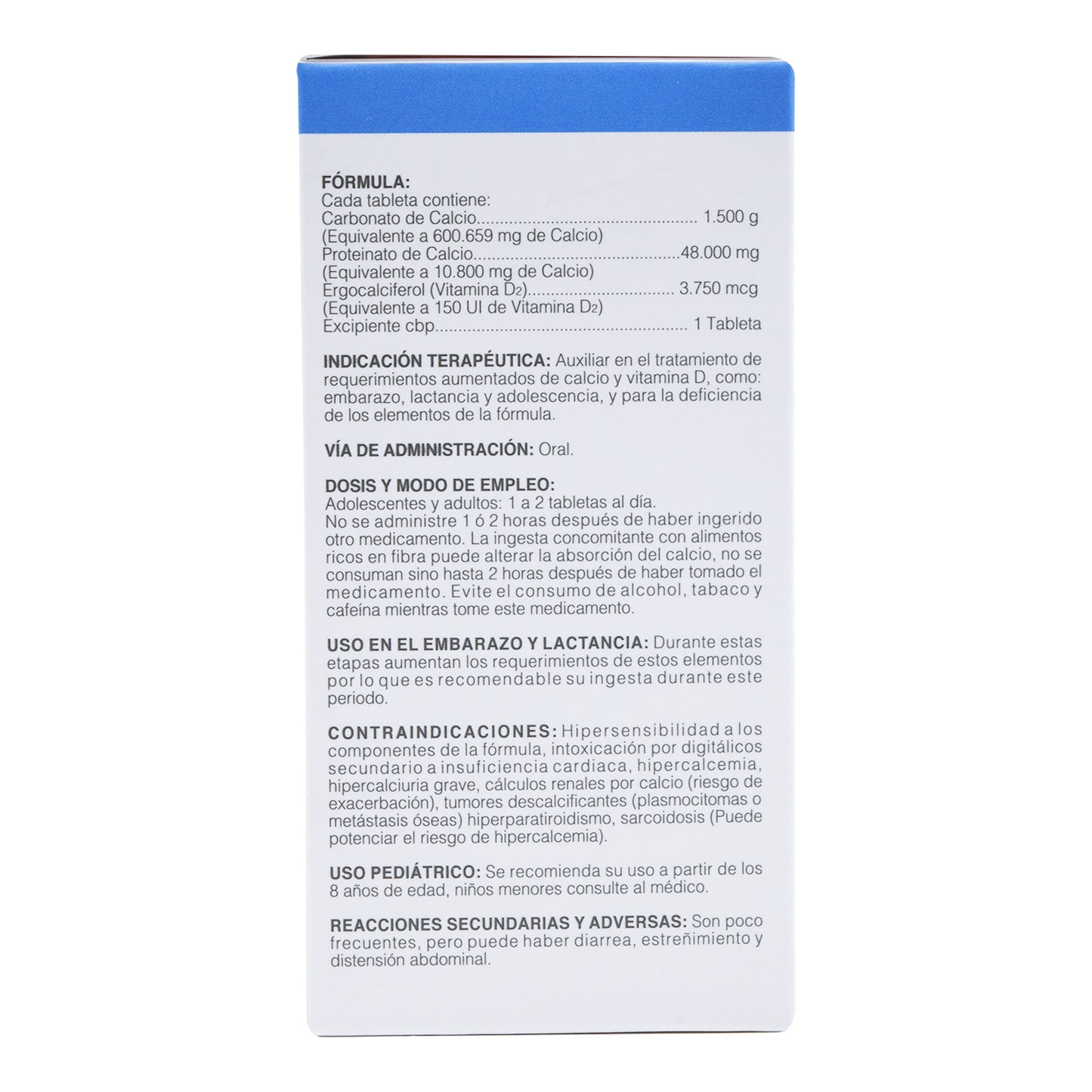 Calcio Caltron 600 Mas D 60 Tabletas (SALUD NATURAL)