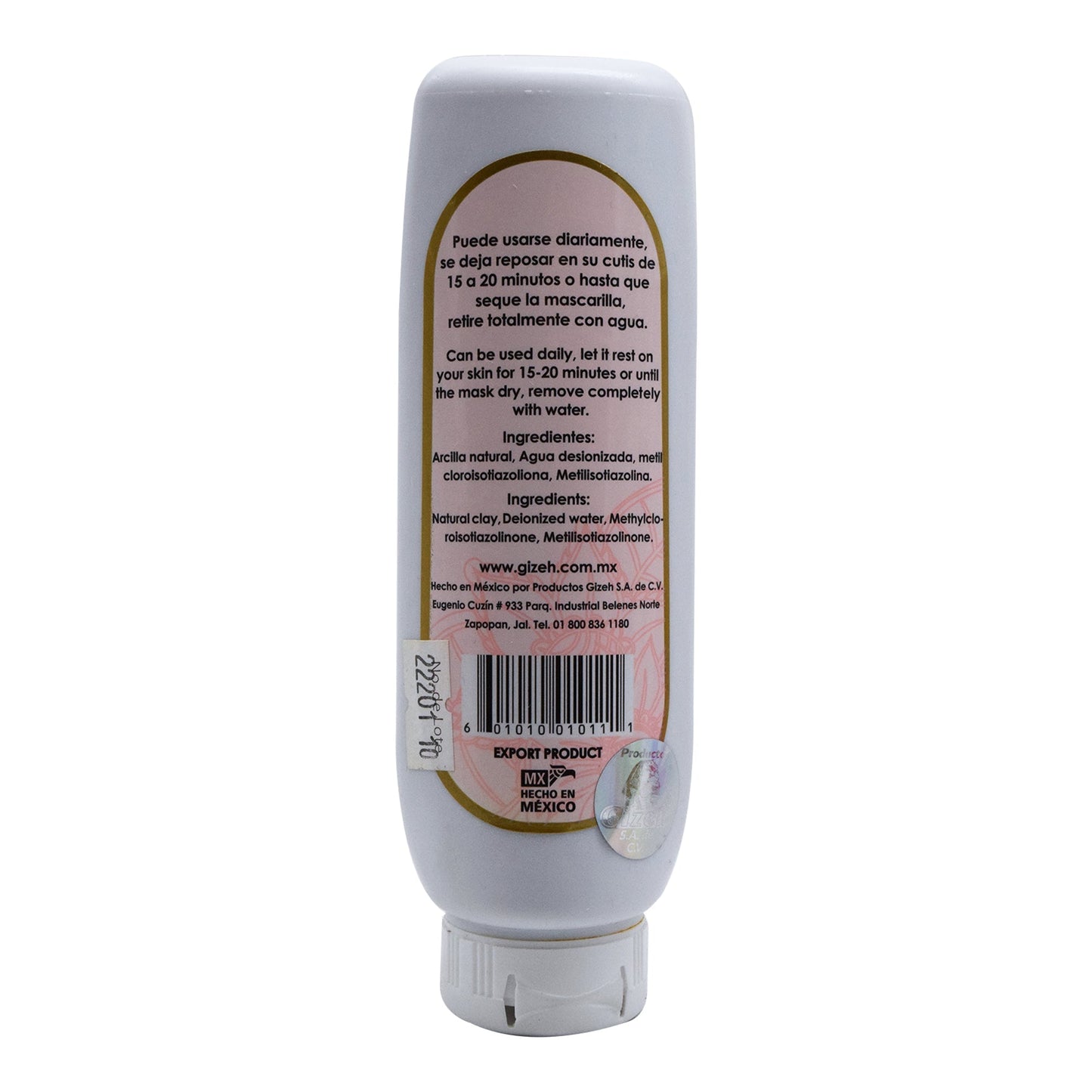 Mascarilla De Arcilla Rosa Tubo 230 G (GIZEH)
