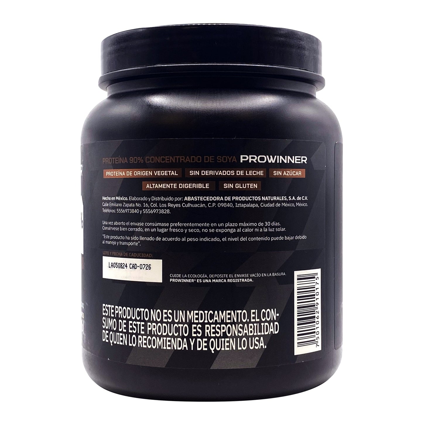 Proteina De Soya Aislada Choco 400 G (PROWINNER)