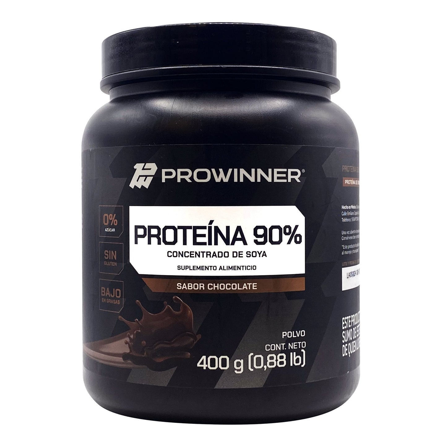 Proteina De Soya Aislada Choco 400 G (PROWINNER)