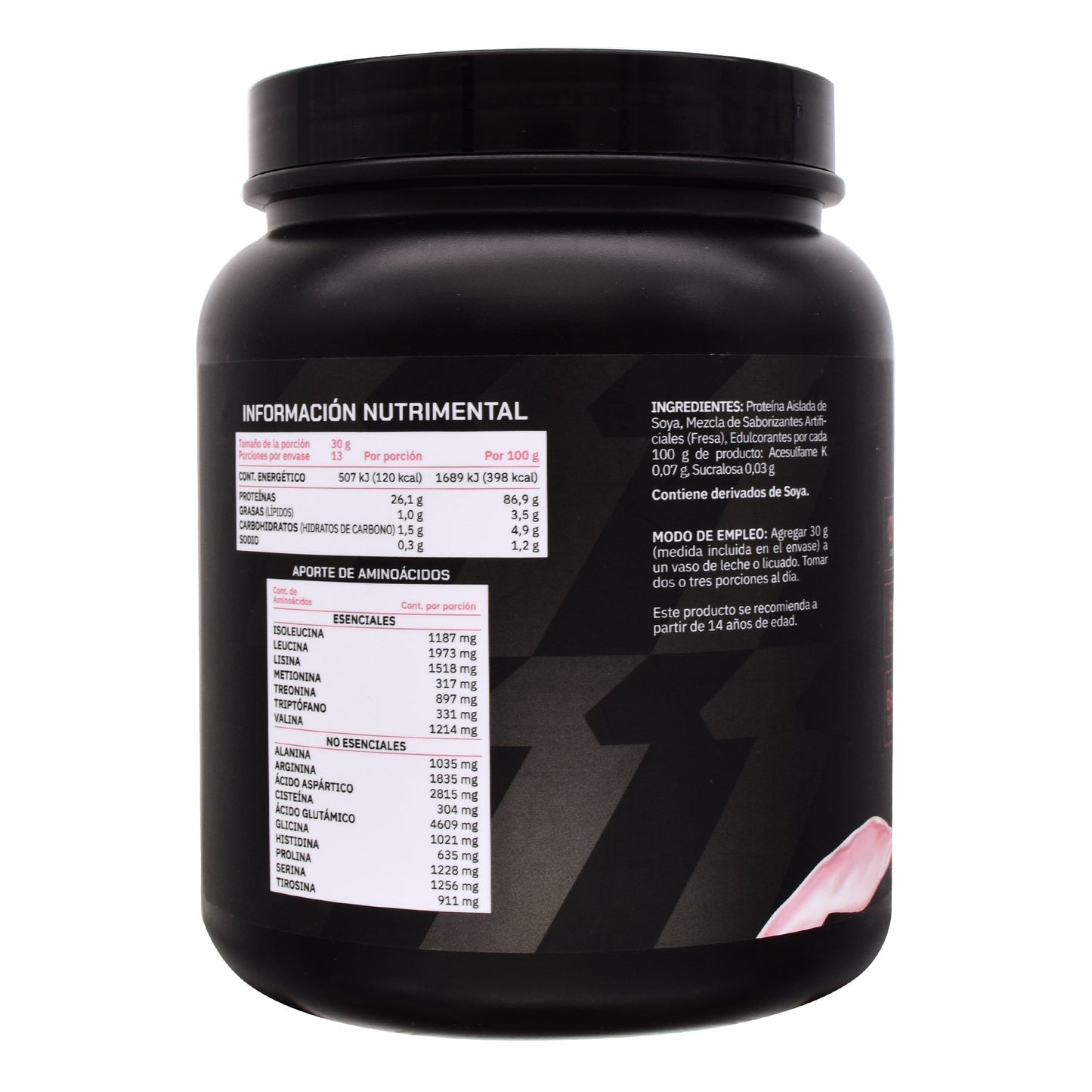 Proteina De Soya Aislada Fresa 400 G (PROWINNER)