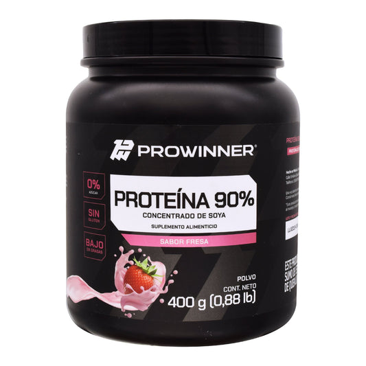 Proteina De Soya Aislada Fresa 400 G (PROWINNER)
