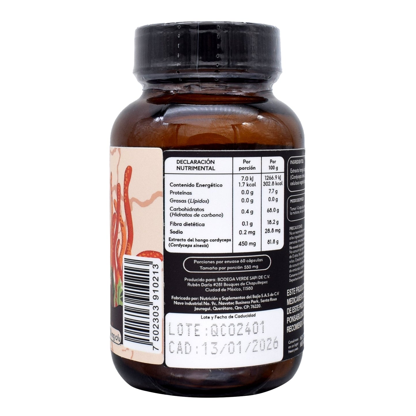 Cordyceps 60 Cápsulas (QUENUT)