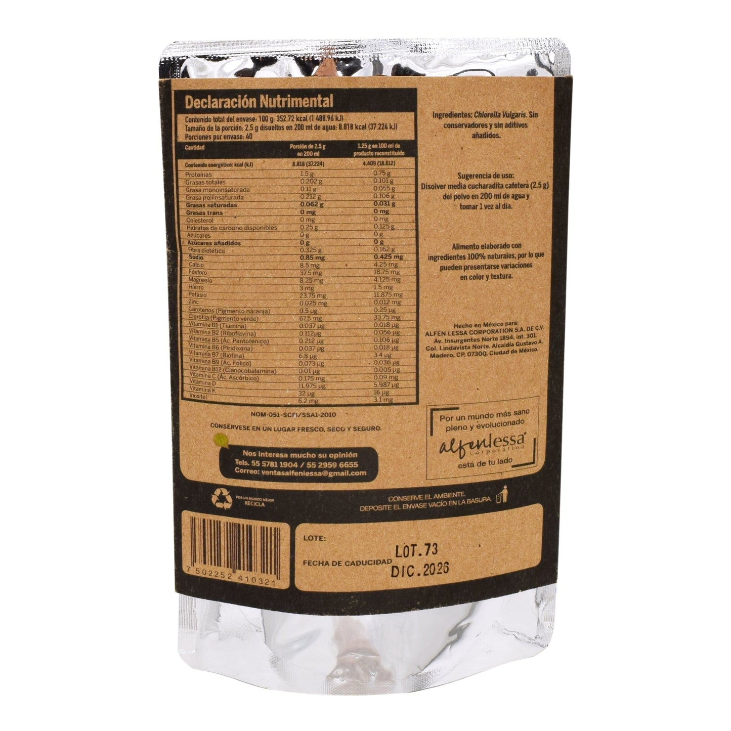 Chlorella 100 G (ALFEN LESSA)