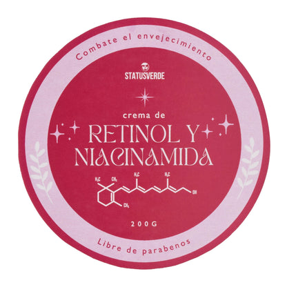 Crema Niacinamida Retinol 200 G (STATUS VERDE)