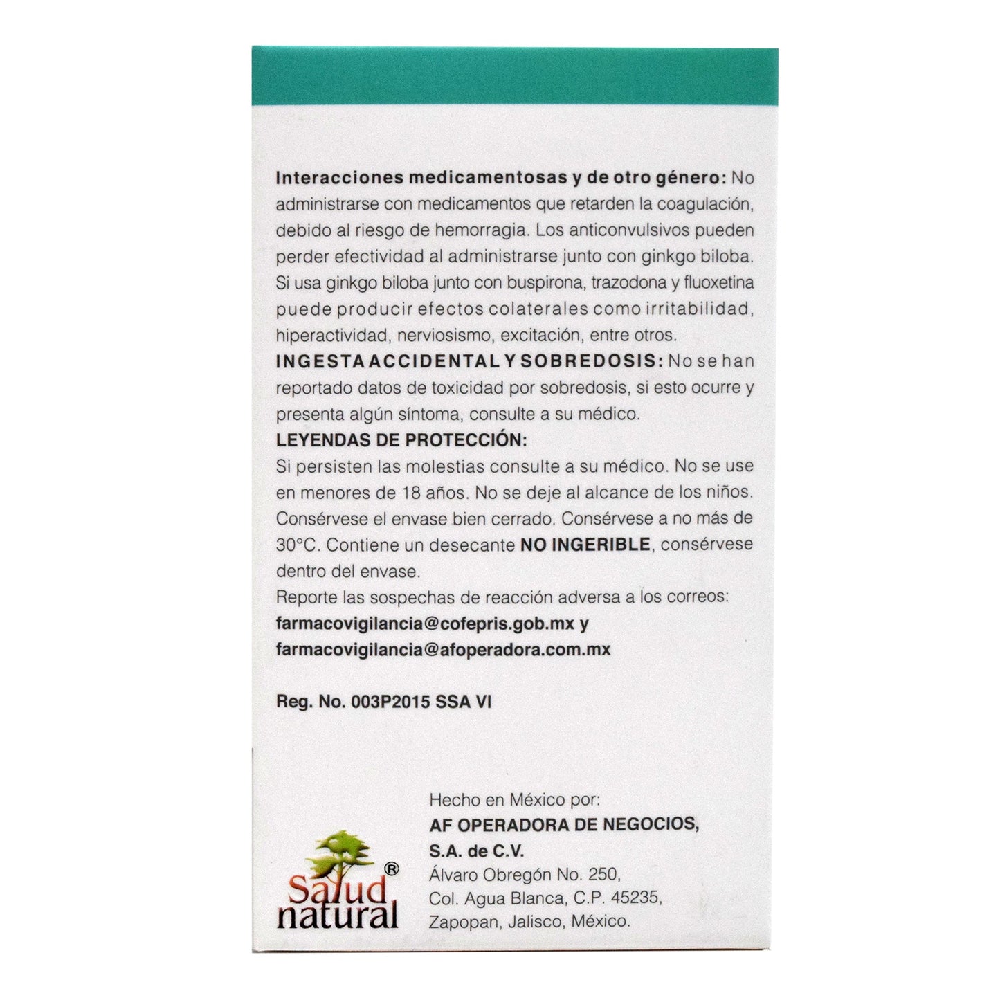 Ginkgo Biloba Lingnum 30 Cápsulas (SALUD NATURAL)