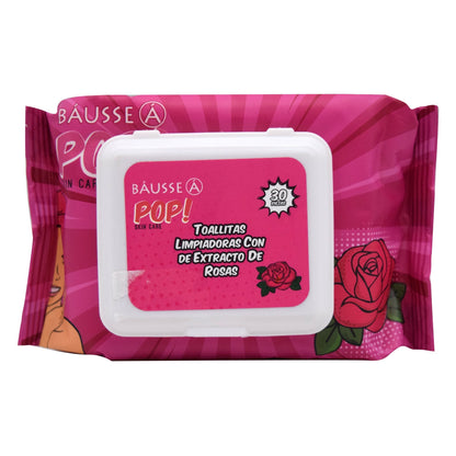 Toallita Desmaquillante Extracto De Rosas 30 Pza (BAUSSE POP)